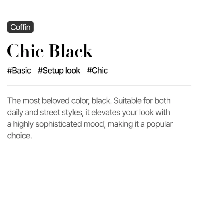 Chic Black (Coffin) - Image 2