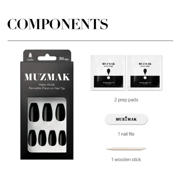 Chic Black (Coffin) - Image 8
