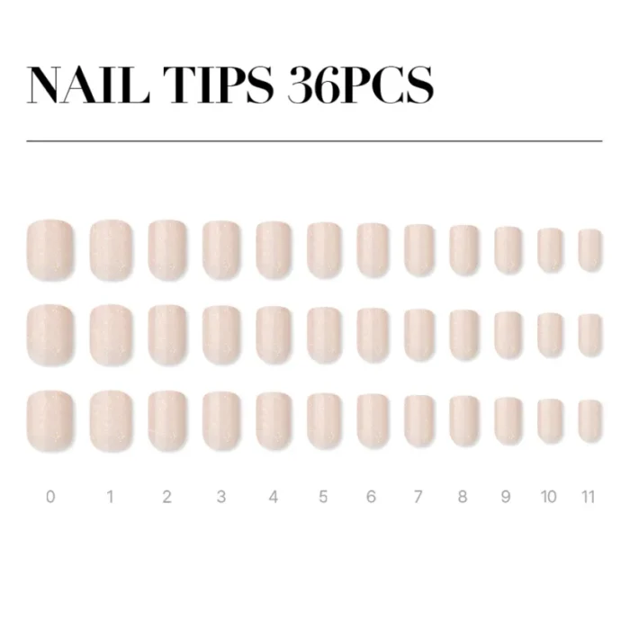 Peach Glitter (Regular Square) - Image 5