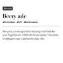 Berry ade (Almond)